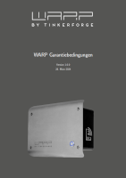 WARP Charger Data warranty document