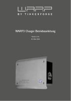 WARP Charger Manual front page